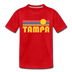 Tampa, Florida Toddler T-Shirt - Retro Sun Tampa Toddler Tee - red