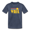 Vail, Colorado Toddler T-Shirt - Retro Sun Vail Toddler Tee - heather blue