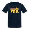Vail, Colorado Toddler T-Shirt - Retro Sun Vail Toddler Tee - deep navy