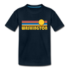 Washington Toddler T-Shirt - Retro Sun Washington Toddler Tee - deep navy
