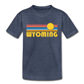 Wyoming Toddler T-Shirt - Retro Sun Wyoming Toddler Tee