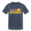 Wyoming Toddler T-Shirt - Retro Sun Wyoming Toddler Tee