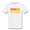 Utah Toddler T-Shirt - Retro Sun Utah Toddler Tee - white