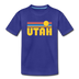 Utah Toddler T-Shirt - Retro Sun Utah Toddler Tee - royal blue