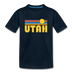 Utah Toddler T-Shirt - Retro Sun Utah Toddler Tee - deep navy