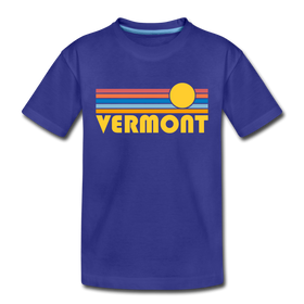 Vermont Toddler T-Shirt - Retro Sun Vermont Toddler Tee