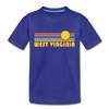 West Virginia Toddler T-Shirt - Retro Sun West Virginia Toddler Tee