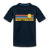 West Virginia Toddler T-Shirt - Retro Sun West Virginia Toddler Tee - deep navy