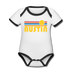 Austin, Texas Baby Bodysuit - Organic Retro Sun Austin Baby Bodysuit - white/black