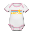 Arizona Baby Bodysuit - Organic Retro Sun Arizona Baby Bodysuit - white/pink