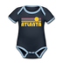 Atlanta, Georgia Baby Bodysuit - Organic Retro Sun Atlanta Baby Bodysuit - navy/sky