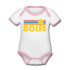 Boise, Idaho Baby Bodysuit - Organic Retro Sun Boise Baby Bodysuit