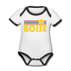 Boise, Idaho Baby Bodysuit - Organic Retro Sun Boise Baby Bodysuit