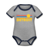 Detroit, Michigan Baby Bodysuit - Organic Retro Sun Detroit Baby Bodysuit - heather gray/navy