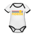 Florida Baby Bodysuit - Organic Retro Sun Florida Baby Bodysuit - white/black
