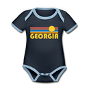 Georgia Baby Bodysuit - Organic Retro Sun Georgia Baby Bodysuit - navy/sky