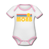 Moab, Utah Baby Bodysuit - Organic Retro Sun Moab Baby Bodysuit - white/pink