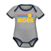 Moab, Utah Baby Bodysuit - Organic Retro Sun Moab Baby Bodysuit - heather gray/navy