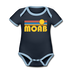 Moab, Utah Baby Bodysuit - Organic Retro Sun Moab Baby Bodysuit - navy/sky