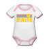 Maine Baby Bodysuit - Organic Retro Sun Maine Baby Bodysuit - white/pink