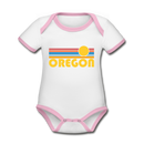 Oregon Baby Bodysuit - Organic Retro Sun Oregon Baby Bodysuit - white/pink
