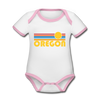 Oregon Baby Bodysuit - Organic Retro Sun Oregon Baby Bodysuit - white/pink