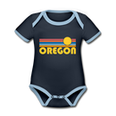 Oregon Baby Bodysuit - Organic Retro Sun Oregon Baby Bodysuit - navy/sky