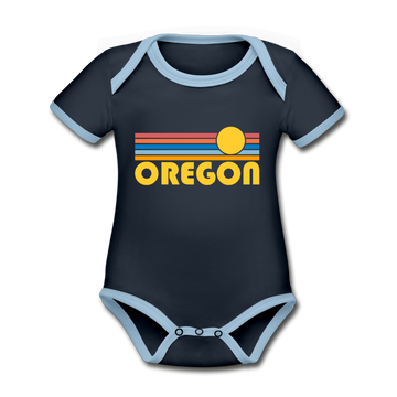 Oregon Baby Bodysuit - Organic Retro Sun Oregon Baby Bodysuit - navy/sky