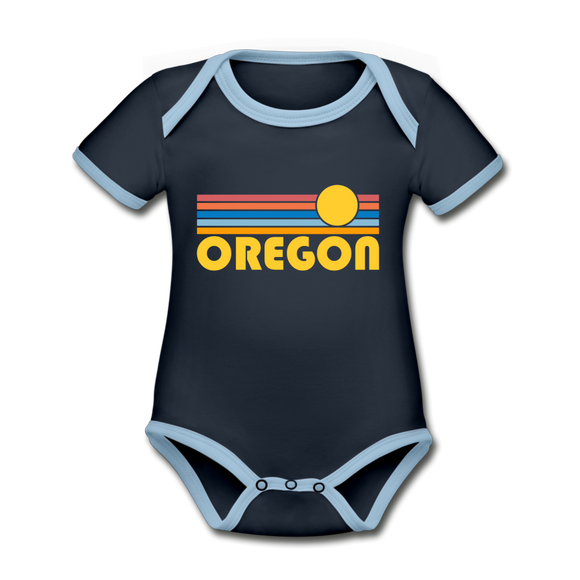 Oregon Baby Bodysuit - Organic Retro Sun Oregon Baby Bodysuit - navy/sky