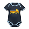 Oregon Baby Bodysuit - Organic Retro Sun Oregon Baby Bodysuit - navy/sky