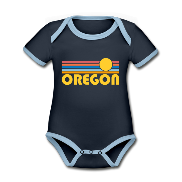 Oregon Baby Bodysuit - Organic Retro Sun Oregon Baby Bodysuit - navy/sky