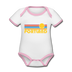 Portland, Oregon Baby Bodysuit - Organic Retro Sun Portland Baby Bodysuit - white/pink