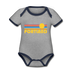 Portland, Oregon Baby Bodysuit - Organic Retro Sun Portland Baby Bodysuit - heather gray/navy