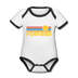 Portland, Oregon Baby Bodysuit - Organic Retro Sun Portland Baby Bodysuit - white/black