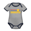 Sarasota, Florida Baby Bodysuit - Organic Retro Sun Sarasota Baby Bodysuit