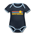 South Carolina Baby Bodysuit - Organic Retro Sun South Carolina Baby Bodysuit - navy/sky