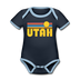 Utah Baby Bodysuit - Organic Retro Sun Utah Baby Bodysuit - navy/sky