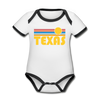 Texas Baby Bodysuit - Organic Retro Sun Texas Baby Bodysuit - white/black