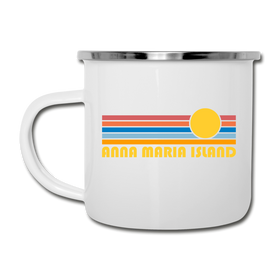 Anna Maria Island, Florida Camp Mug - Retro Sun Anna Maria Island Mug - white