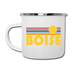 Boise, Idaho Camp Mug - Retro Sun Boise Mug - white