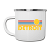 Detroit, Michigan Camp Mug - Retro Sun Detroit Mug