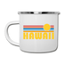 Hawaii Camp Mug - Retro Sun Hawaii Mug - white