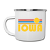 Iowa Camp Mug - Retro Sun Iowa Mug - white