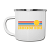 Jackson Hole, Wyoming Camp Mug - Retro Sun Jackson Hole Mug