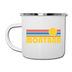 Montana Camp Mug - Retro Sun Montana Mug - white