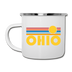 Ohio Camp Mug - Retro Sun Ohio Mug - white