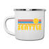 Seattle, Washington Camp Mug - Retro Sun Seattle Mug - white