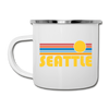 Seattle, Washington Camp Mug - Retro Sun Seattle Mug
