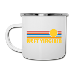 West Virginia Camp Mug - Retro Sun West Virginia Mug