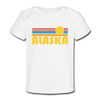 Alaska Baby T-Shirt - Organic Retro Sun Alaska Infant T-Shirt - white
